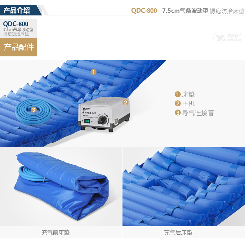 乐康医疗器械_粤华QDC-800气条波动型褥疮防治床垫